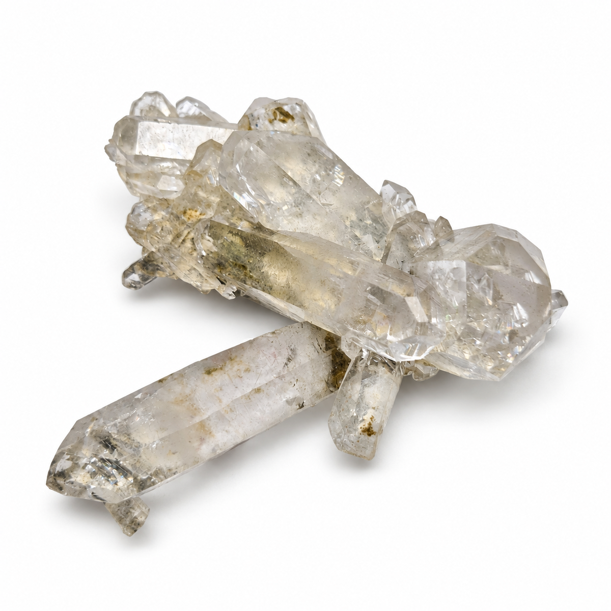 Small Lemurian Blue Smoke Quartz Cluster