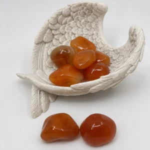 Natural polished Carnelian tumble stones