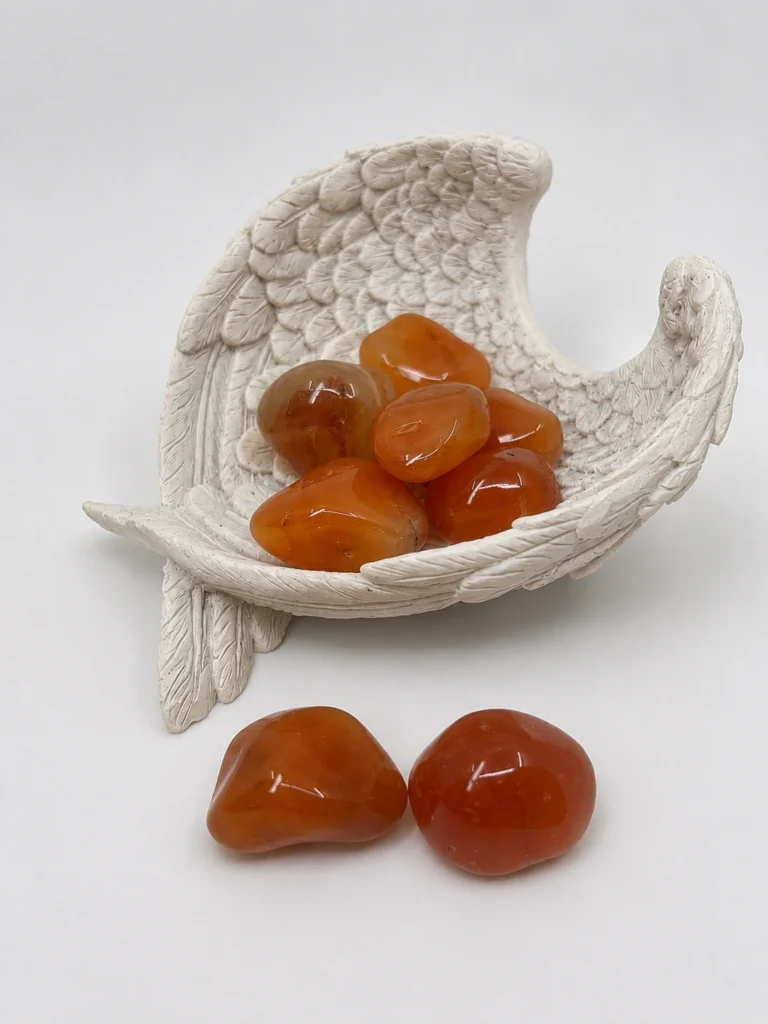 Natural polished Carnelian tumble stones