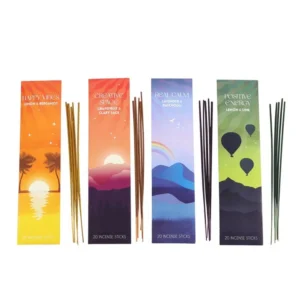 Positive Vibes Collection Natural Incense Sticks fragrance selection